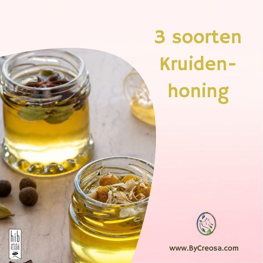 3 Soorten kruidenhoning